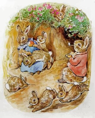Beatrix Potter Bunnies Paint By Numbers