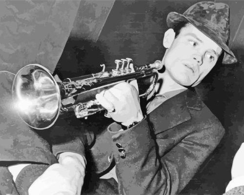 Black And White Chet Baker Paint By Numbers 