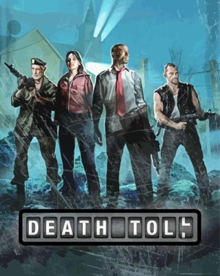 Death Toll Poster Paint By Numbers 