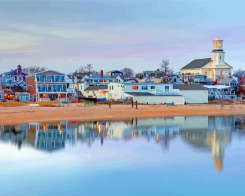 Provincetown Massachusetts Town Paint By Numbers 