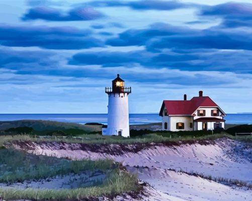 Race Point Lighthouse MA Paint By Numbers 