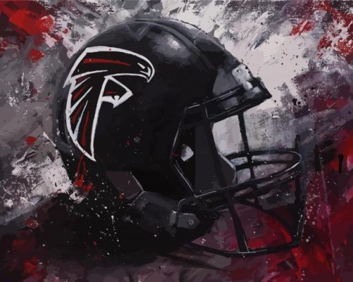 Atlanta Falcons Helmet Paint By Numbers 