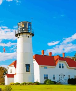 Chatham Lighthouse Massachusetts Paint By Numbers