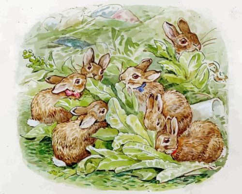 Bunnies By Beatrix Potter Paint By Numbers 
