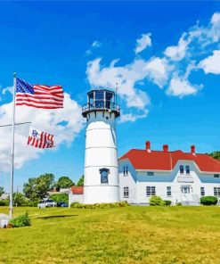 Chatham Lighthouse MA Paint By Numb