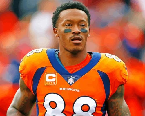 Demaryius Thomas Paint By Numbers 