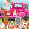 Valentine Dogs Paint By Numbers