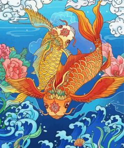 Koi Fish Paint By Numbers