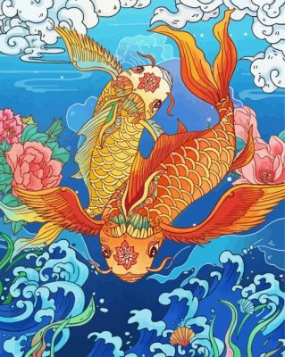 Koi Fish Paint By Numbers 