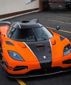 Purple Koenigsegg Agera Paint By Numbers