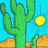 Cactus Desert Paint By Numbers
