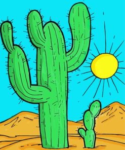 Cactus Desert Paint By Numbers