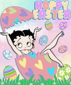 Betty Boop Easter Paint By Numbers
