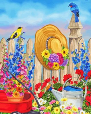 Floral Garden Paint By Numbers