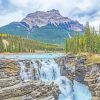 Athabasca Falls Landscape Paint By Numbers