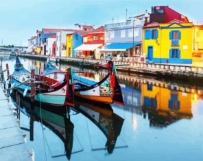 Aveiro Lagoon Boats Paint By Numbers