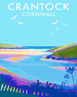 Crantock Illustration Paint By Numbers