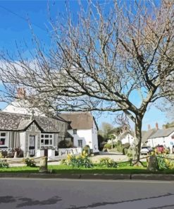 Crantock Village Paint By Numbers