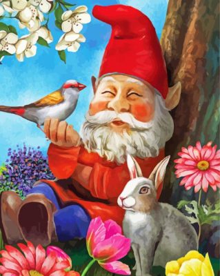 Garden Gnome Paint By Numbers 