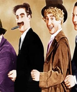 Funny Marx Brothers Paint By Numbers
