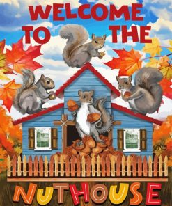 Nut House Fall Paint By Numbers