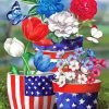 Patriotic Garden Flag Paint By Numbers