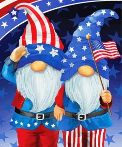 Patriotic Gnomes Paint By Numbers