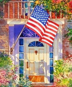 Patriotic Home Paint By Numbers