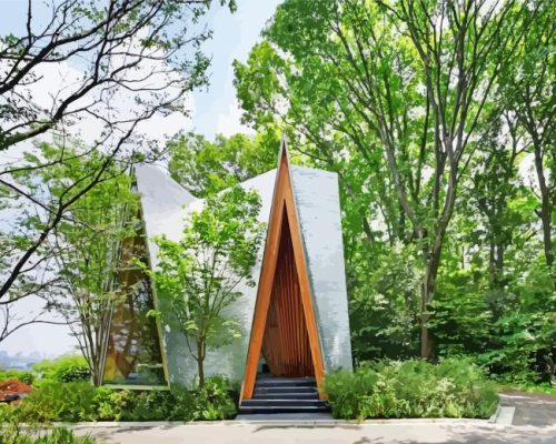 Sayama Forest Chapel Paint By Numbers 
