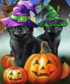 Spooky Kittens Halloween Paint By Numbers