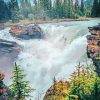 Athabasca Waterfall Paint By Numbers