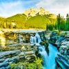 Athabasca Falls Alberta Paint By Numbers