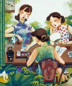 Asian Ladies Paint By Numbers