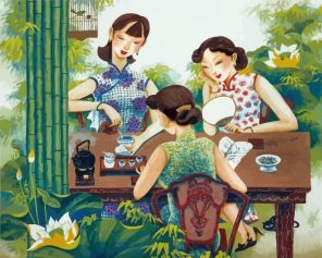 Asian Ladies Paint By Numbers