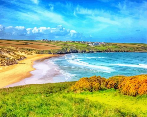 Crantock Landscape Paint By Numbers