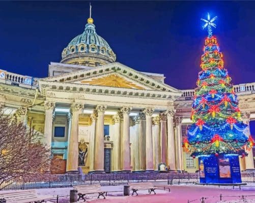Christmas Kazan Cathedral Paint By Numbers