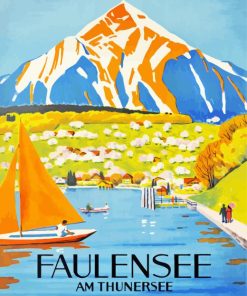 Faulensee Switzerland Paint By Numbers
