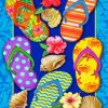 Tropical Flip Flops Paint By Numbers