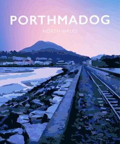 Porthmadog Poster Paint By Numbers