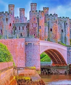 Conwy Castle Wales Paint By Numbers