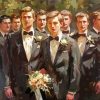Groom With His Groomsmen Paint By Numbers