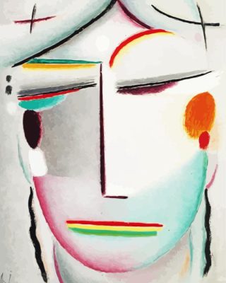 Abstract Head Paint By Numbers 