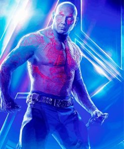 Drax the Destroyer Paint By Numbers art