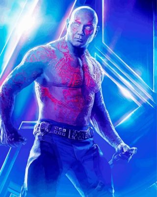 Drax the Destroyer Paint By Numbers 