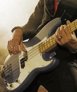 Guitar Bass Player Paint By Numbers