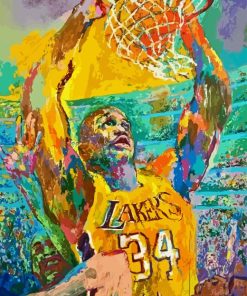Abstract Shaquille ONeal Painting By Numbers art