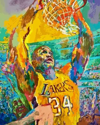 Abstract Shaquille ONeal Painting By Numbers art