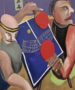 Ping Pong Tennis Table Painting By Numbers