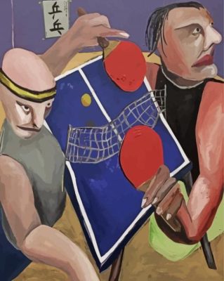 Ping Pong Tennis Table Paint By Numbers 