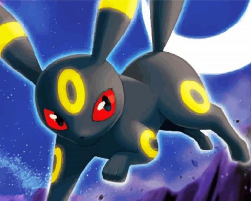 Pokemon Umbreon Paint By Numbers 